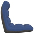 thumbnail image 2 of vidaXL Chaise de Sol Pliante en Tissu Bleu, 2 of 5