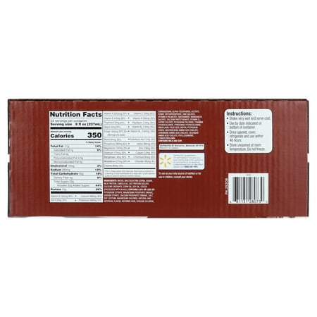 Equate Nutritional Shake Plus, Chocolate, 8 fl oz, 24 Count