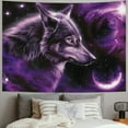 thumbnail image 2 of BCIIG Wolf Tapestry Vertical - Cool Aesthetic Animals Small Tapestry Wall Hangings | Wolf Decor Tapestry Featuring a Snow Wolf, Wild Animals Tapestries for Bedroom Aesthetic for Men, 2 of 6