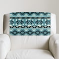 thumbnail image 2 of TSOVTHRID Aztec Tribal Stripe Blue Print Recliner Headrest Protector Non Slip Sofa Headrest Cover PU Leather Recliner Chair Head Protector Cover for Furniture Living Room,17x27in, 1 PCS, 2 of 7