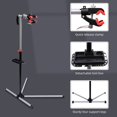thumbnail image 3 of Adjustable Bike Repair Stand - Black Cycle Work Stand with Tool Tray, 47"-75" Height, Stable & Portable for Home Garage Use, 3 of 7