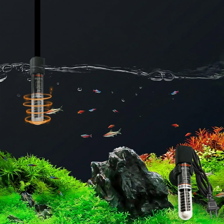 Apmemiss Clearance 25W Aquarium Heater Mini Fish Tank Heater Adjustable Submersible Aquarium Heater Betta Heater Turtle Heater with LED Display