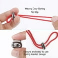 thumbnail image 5 of 20pcs Spring Cord Locks Plastic Rope End Double Holes Toggle Stoppers Sliders Rope Clip Fastener Metal Black, 5 of 7