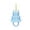 3Pcs Blue, variant on 3D Printed Dreamy Cake Shaped Candle Ring, 3Pcs 2.76in Blue Birthday Atmosphere Decor Prop, Cute Tiered Cake Candle Holder For Party Celebration