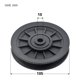 thumbnail image 4 of 2x Rueda de polea de cojinete universal de 4 pulgadas para máquinas , piezas de equipos de gimnasia y fitness DYNWAVEMX reemplazo de ruedas de polea, 4 of 8