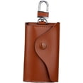thumbnail image 1 of HUGFEGWE Car Key Holder Hanging Waist Key Pouch Leather Car Key Bag Key Hanging Bag CJB91-45398, 1 of 9