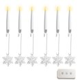 thumbnail image 1 of Advancent Bolas de cristal transparentes con forma de árbol de Navidad, luces LED, velas, decoración para fiestas, ganchos y velas. Kits de decoración para fiestas tipo+1, 1 of 6