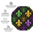 thumbnail image 4 of Bingfone Vintage Mardi Gras1 Leather Drinks Coasters With Set Of 6,Suitable For Home Kitchen,Coffee Cup Coasters Home Gift, 4 of 9