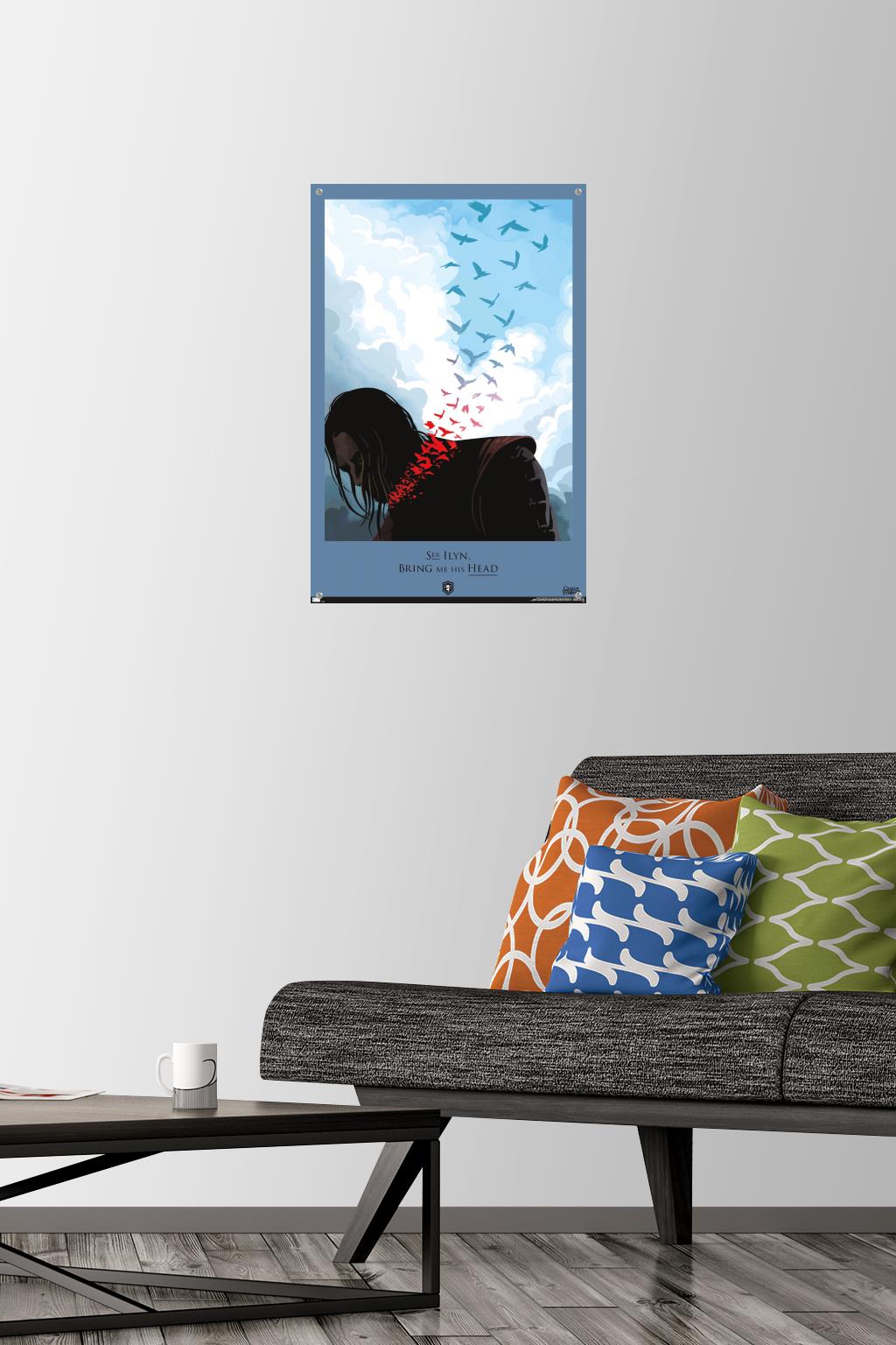Game of Thrones - Head Wall Poster with Pushpins, 14.725" x 22.375"