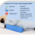 thumbnail image 4 of Wedge Pillow Body Position Wedges Back Positioning Elevation Pillow Case Pregnancy Bedroom Eevated Body Alignment Ankle Support Pillow Leg Bolster (Blue), 4 of 7