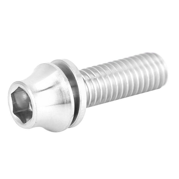 LYUMO Bicycle Titanium Alloy Water Bottle Cage Screw Bolt M5x12/16mm