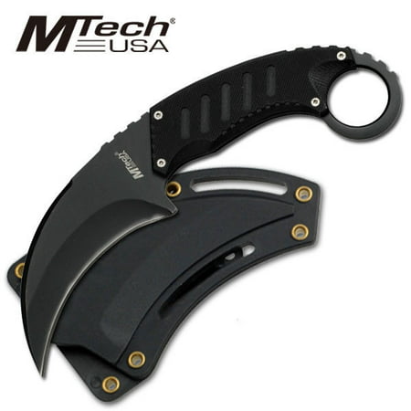 MTech USA Robust Tactical 7in Karambit & G10 Grip w Sheath for IWB, Boot, Molle,