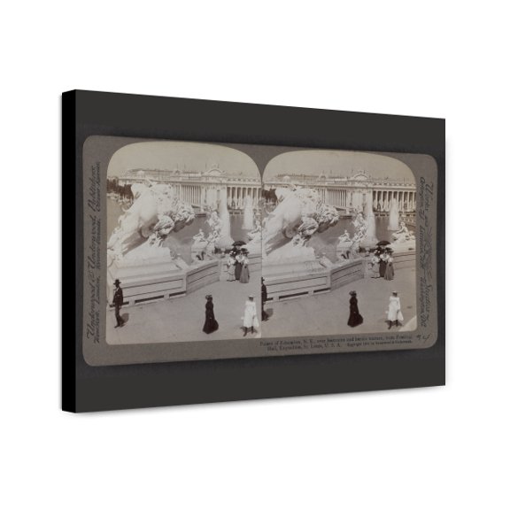 Canvas Print: Palace Of Education, View 6, N.E., Over Fountains And Heroic