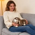 thumbnail image 4 of Long Body Realistic Dog Plush Toy, Soft Fluffy Stuffed Animal Puppy, Cuddly Travel Companion & Cozy Room Decor, Cute Plushie for K-ids, Adults, Easter Gift, Birthday Present, 4 of 8