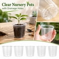 thumbnail image 2 of Plastic Nursery Pots with Drainage Holes for Seed Starting Plant Transplanting and Indoor Outdoor Gardening 4/5/6/7 Inch, 2 of 6