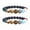 Multicolor 2pcs, variant on 1 Pcs Guardian Planet Bracelet Beads Elastic Band Yoga Chakra Bracelet Star Earth Space Bracelet