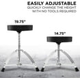 thumbnail image 6 of LyxJam Portable Drum Stool, Padded Soft Seat with Adjustable Height, 6 of 6