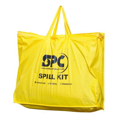 Pack of 5 Brady SPC SKA-PP Allwik Universal Economy Portable Spill Kit Yellow 107795 