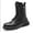 Black, variant on Men's Boots Fashion High Top Motorcycle Boots Waterproof Boots for Men