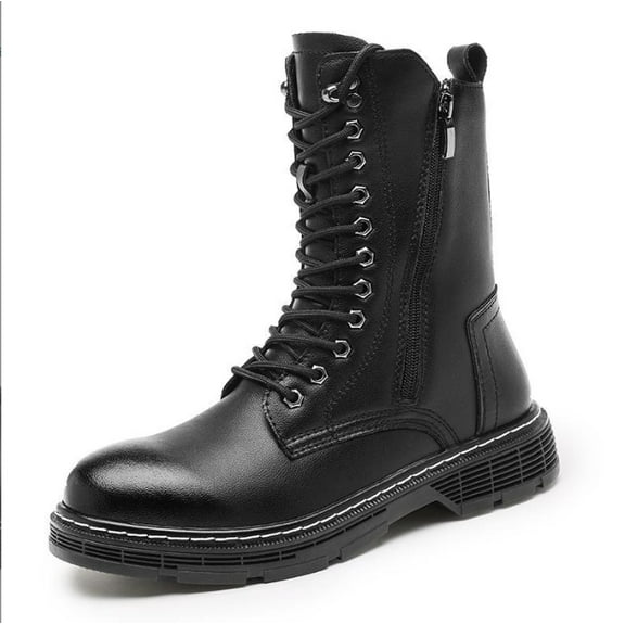 Men's Boots Fashion High Top Motorcycle Boots Waterproof Boots for Men