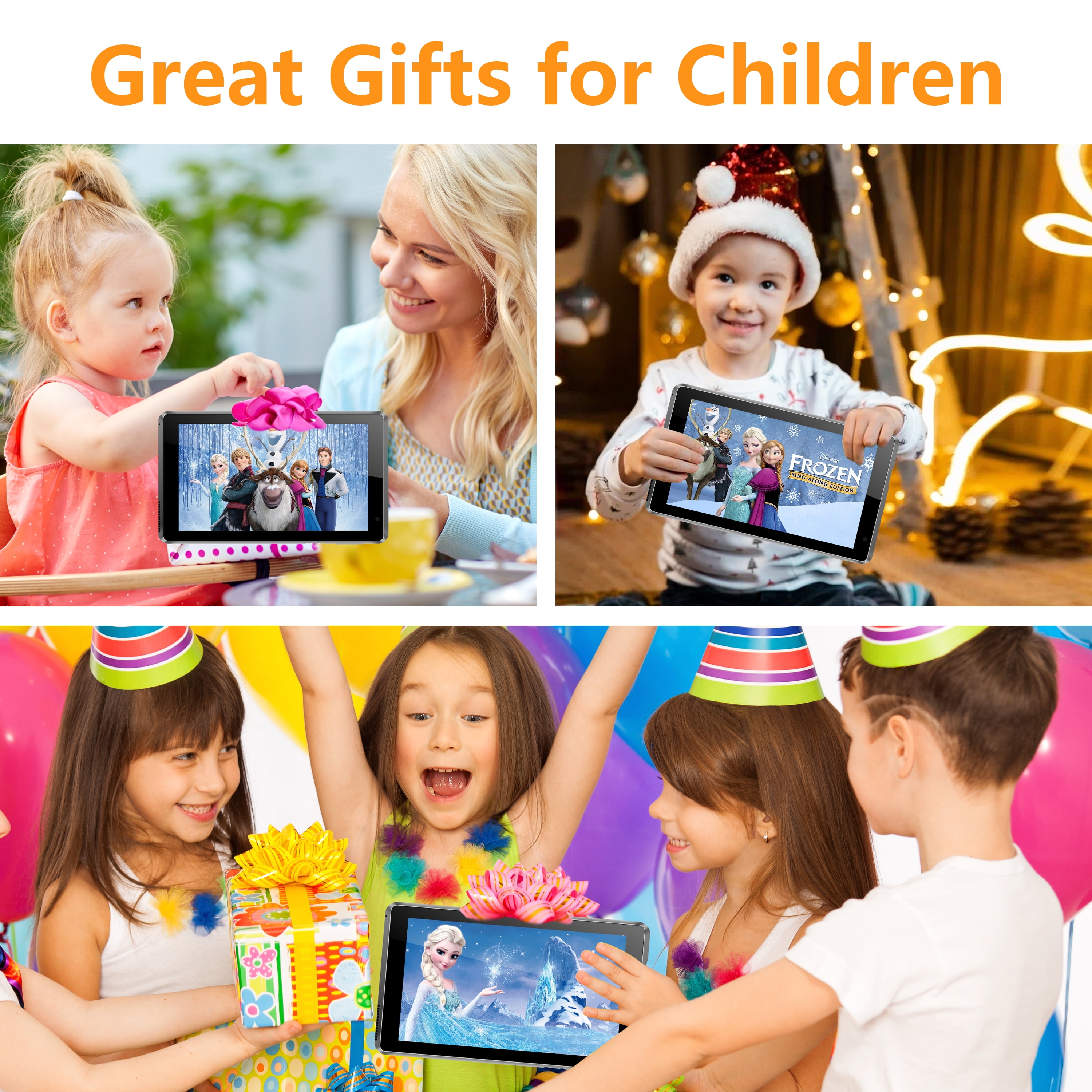 Kids Tablet,7" Android Tablet for Kids,2GB RAM 32GB ROM,1920 * 1200 IPS HD Display, 0.3MP Front 2 MP Rear Camera,Wi-Fi,Bluetooth Kids Tablets,Ideal Kids Gift for Christmas and New Year