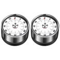 thumbnail image 1 of Kitchen Timer, Chef Cooking Timer Clock with Loud Alarm, Mechanical - Magnetic Backing, No Batteries Required, Delicate Matte Body, 1 of 5