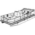 thumbnail image 2 of Carver Wood Products Styled-to-Fit Cover for Pontoons with Fully Enclosed Deck and Bimini Top, Haze Gray, 2 of 2