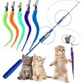 thumbnail image 2 of 10Cat funny stick replacement head Cat teaser replacement head UK, 2 of 8