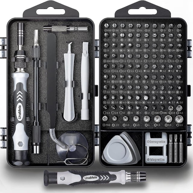 Kit de Réparation d'Ordinateur, Ensemble de Tournevis de Précision 122 en 1 pour Ordinateur Portable, avec 101 Bits Magnétiques et 21 Outils de Réparation Professionnels Compatibles pour Iphone