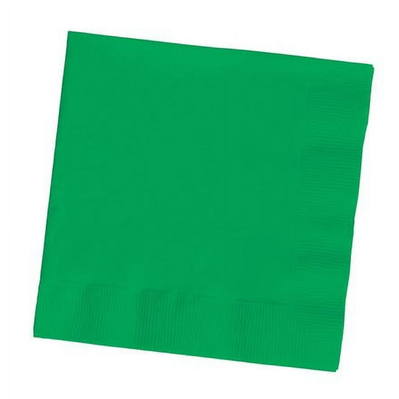 Club Pack of 500 Emerald Green 3-Ply Paper Party Lunch Napkins 6.5"