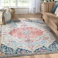 thumbnail image 1 of Well Woven Blythe 7'7" x 9'10" Bohemian Orange Blue Area Rug, 1 of 9