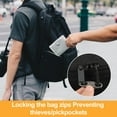 thumbnail image 2 of CNKOO 6Pcs Backpack Zipper Lock Clip - Silver + Black + Gold, 2 of 6