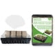 thumbnail image 1 of Plantador de plántulas reutilizables con tapas de cúpula Lámina de ventilación de ventilación ajustable al aire libre Bandeja de planta de plantas de invernadero pequeño suministros de jardinería seitruly HA011749-00B, 1 of 7
