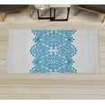thumbnail image 1 of Lace Decorative Rug, Needlework Ornamental Style Vintage Wedding Bridal Theme Illustration, Quality Carpet for Bedroom Dorm and Living Room, 6 Sizes, Sky Blue, by Ambesonne, 1 of 1