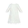 thumbnail image 4 of Girls Dress Lace Wave Hem Off White Elegant Party 5 Years, 4 of 7