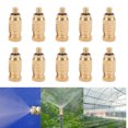thumbnail image 4 of Brass Threaded 10Pcs Fog Mist Nozzles Misting Spray Sprinkler Head, 4 of 8