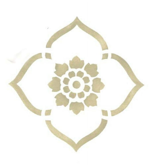 Small Medallion Wall Stencil 3394 by Designer Stencils