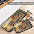thumbnail image 2 of Wobogo Lakeside Lodge Kitchen Carpet Set of 2 Absorbent and Stain Resistant Non-slip Star Rubber Backing, 2 of 7