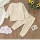 thumbnail image 5 of Gibobby Conjunto de ropa para bebé y niño Camiseta de manga larga para niños pequeños y niñas, camisetas, pantalones, trajes para niños(Blanco,18-24 Meses), 5 of 5