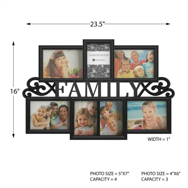 Lavish Home Photo Frame Collage for Twelve 4x6-inch Pictures