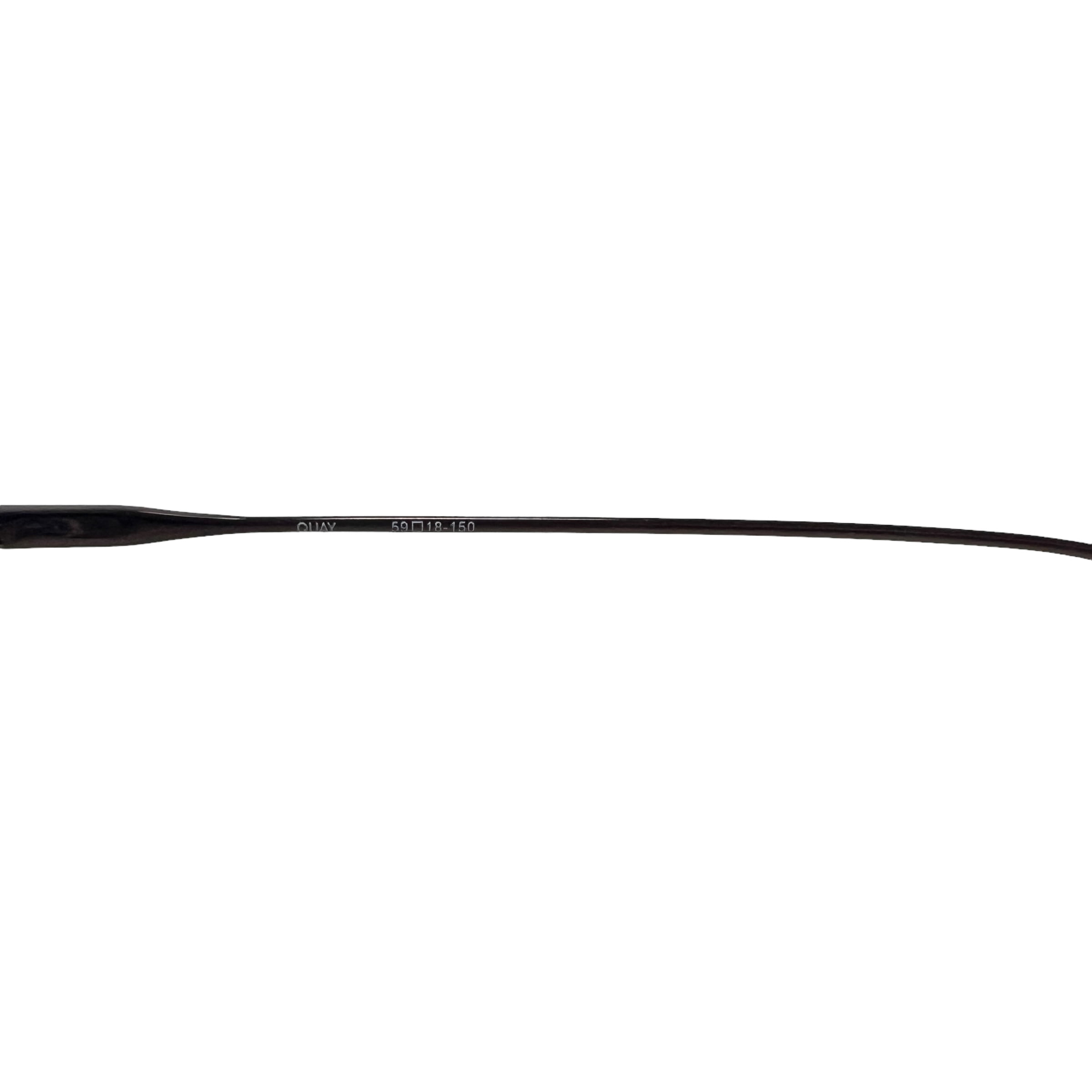 Quay Australia Jezabell Rimless Sunglasses Chocolate Brown  display picture 2