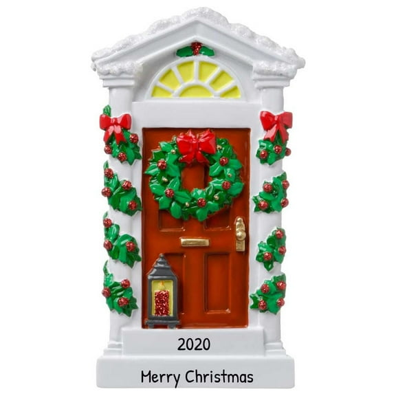 Ornaments by Elves Personalized Red Door Christmas Ornament 2024 Housewarming Gifts New Homeowners