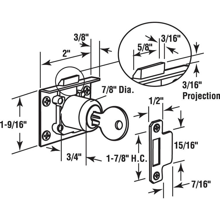 Solid Brass, Drawer and Cabinet Door Spring Latch Solid Brass, Drawer and Cabinet Door Spring Latch