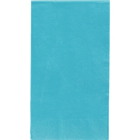 Amscan Beautiful Big Party Pack Caribbean Guest Paper Towel Party Supply (40 Pack), 4-1/2 x 7-3/4", Blue