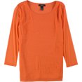 thumbnail image 1 of Alfani Blusa de punto en capas para mujer, naranja, extra pequeña, 1 of 1