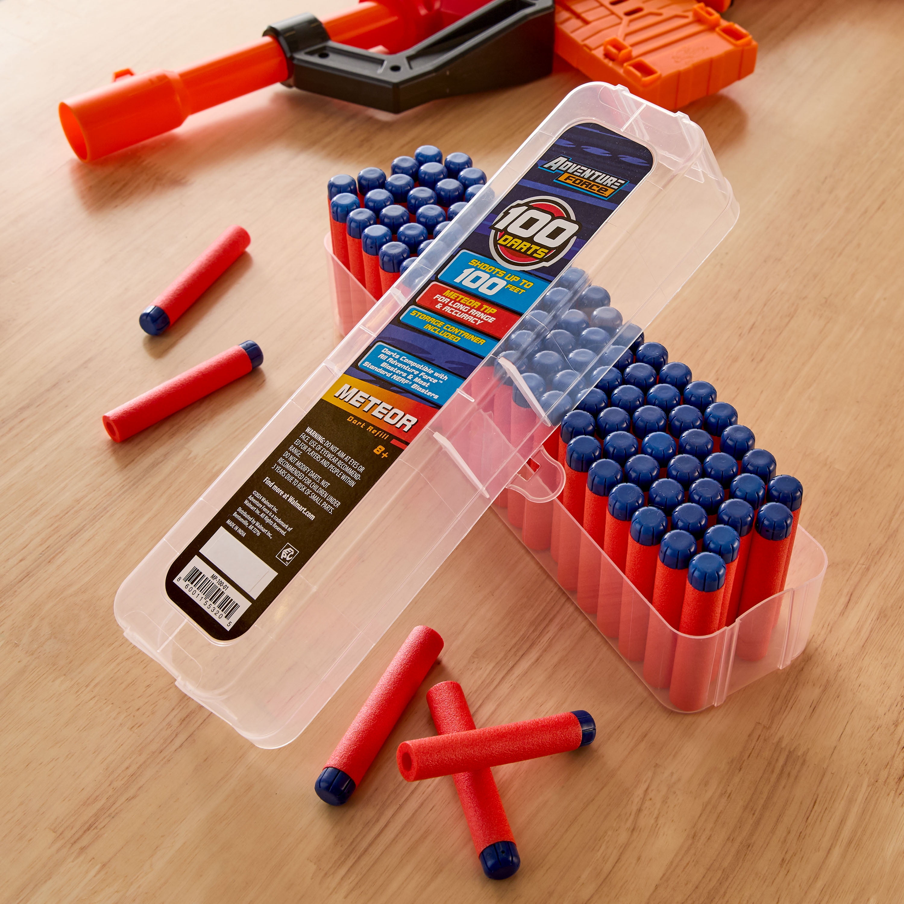 AF Meteor Darts Refill, 100 pack, Indoor/Outdoor, Compatible with All AF and Most Nerf Blasters