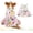 Hot Pink, variant on Easter Bunny Dog Costume Dress, White Puppy Skirt with Bow, Spring Pet Rabbit Outfit for Dogs, Festive Holiday Pet Apparel for Easter Photography & Party, Soft Puppy Clothes(Light Purple, M)