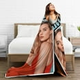 thumbnail image 6 of Margot Actor Robbie Throw Blanket Flannel Blanket Warm Soft Microfiber Blanket for Living Room Couch Sofa Bedroom Decor Gifts 80"x60", 6 of 6