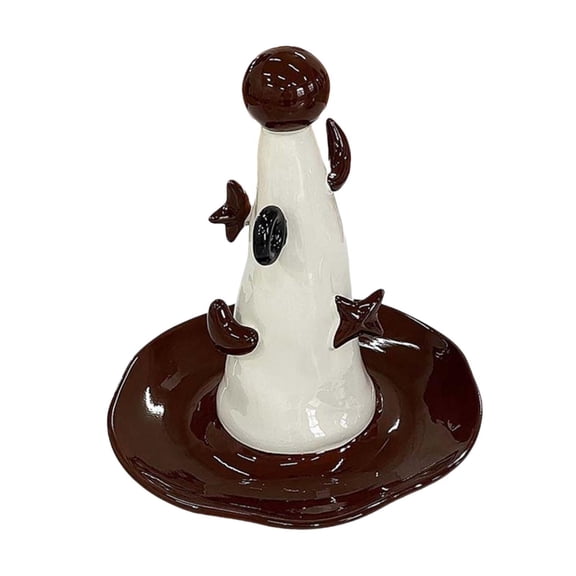 WLPZXP Jewelry Storage Holder Key Storage Tray Necklace Hanging Organizer Trinket Dish Brown