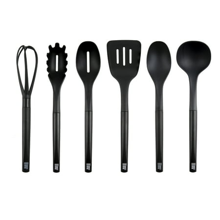 

Robert Irvine 6 Piece Black Jumbo Utensil Set
